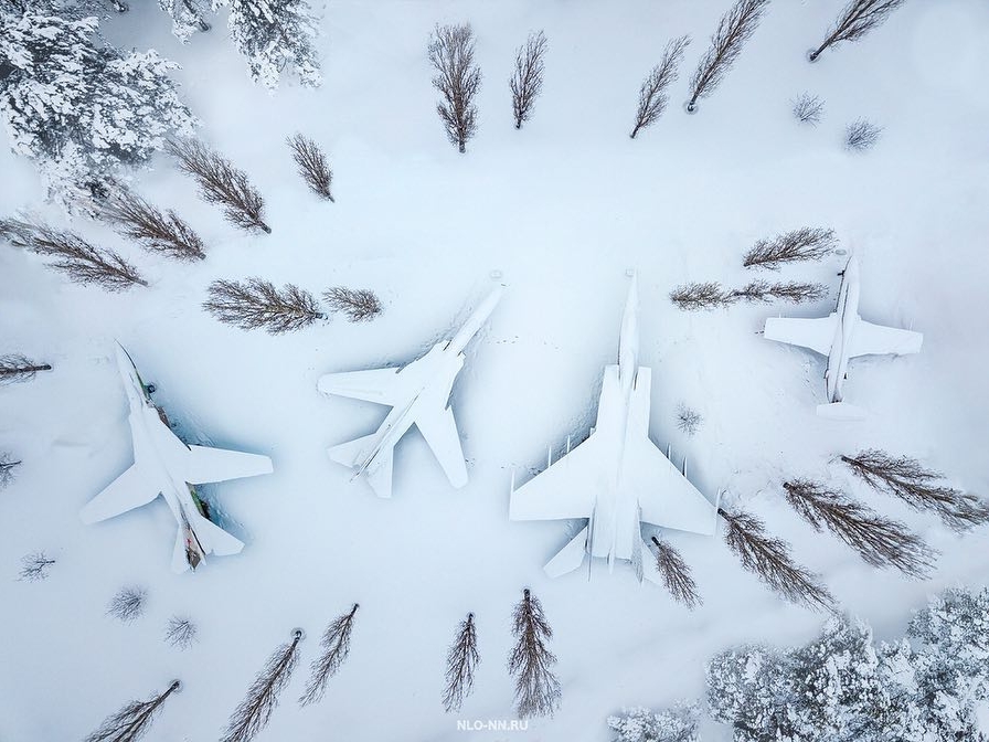 Image for Военные самолёты в Нижнем Новгороде «прячутся» на 23 февраля (фото)