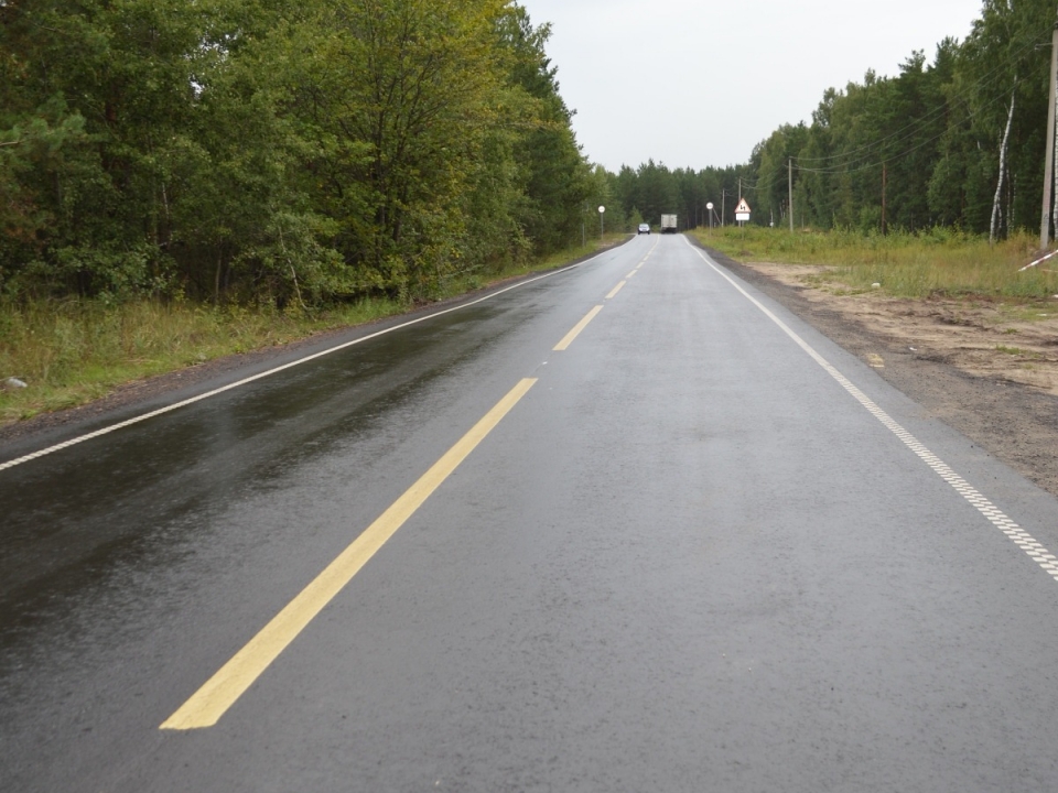 Image for Участок дороги от Московского шоссе до поселка Березовая Пойма отремонтировали по нацпроекту