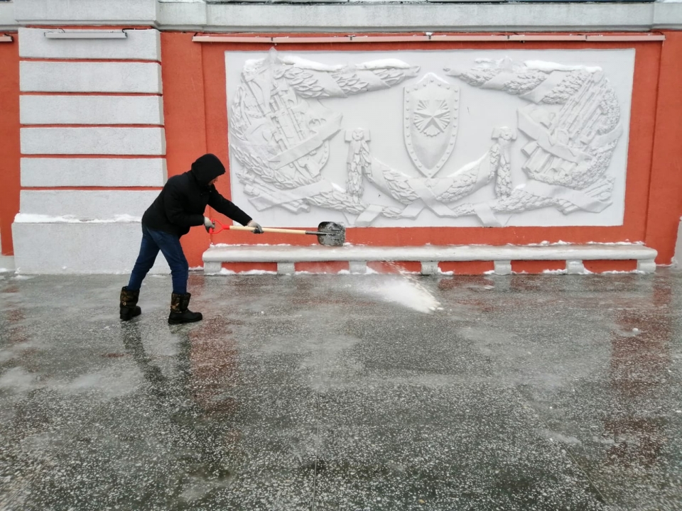 Image for Чкаловскую лестницу в Нижнем Новгороде очистили от наледи