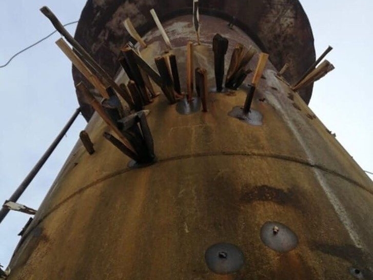 Водонапорную башню в Починковском районе отремонтировали чопиками