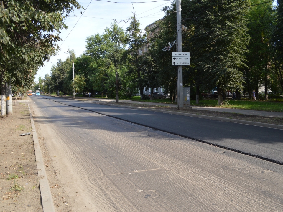 В Нижнем Новгороде отремонтировали дорогу по Сормовскому шоссе 
