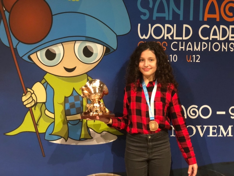 Image for 12-летняя нижегородка стала призёром мирового первенства по шахматам