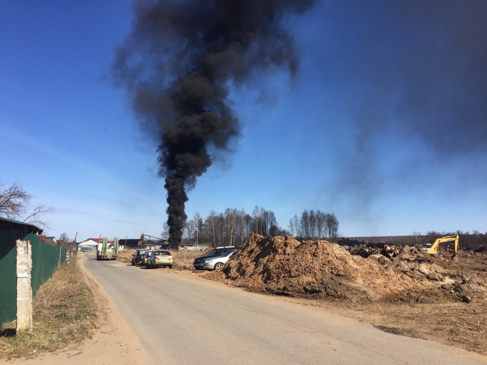 Image for Возле пилорамы в Сарове произошел пожар