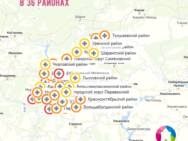 Image for Коронавирус проник в 36 районов Нижегородской области