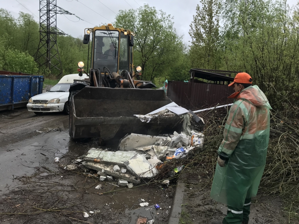 Более 9 тысяч кубометров мусора ликвидировали в Советском районе