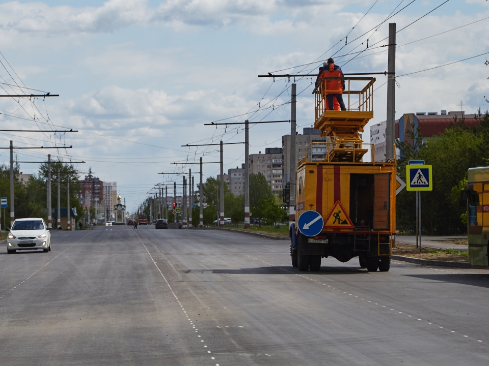 Глава города проверил ремонт дороги на проспекте Циолковского
