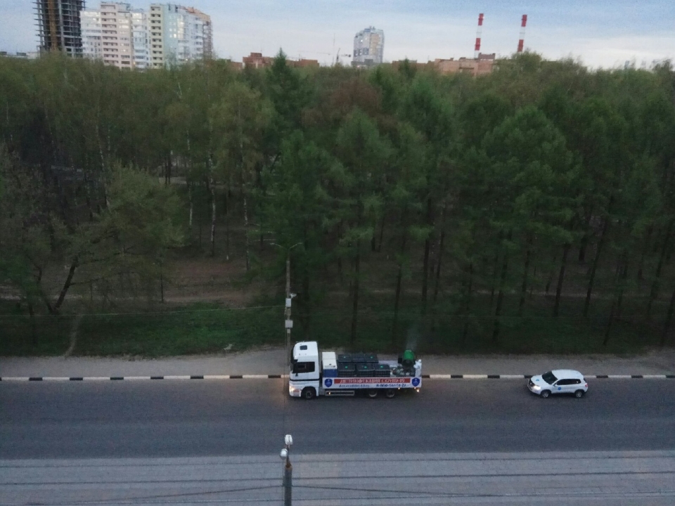 Image for Пушки-генераторы продезинфицировали улицы Нижнего Новгорода