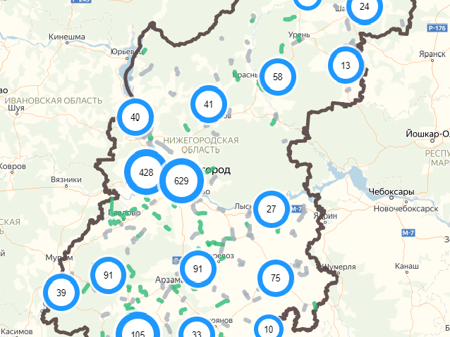 Интерактивная карта нацпроектов появилась в Нижегородской области