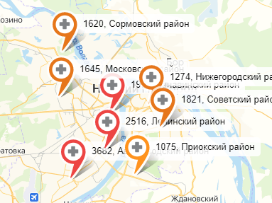 Коронавирусом заболели 15605 жителей Нижнего Новгорода