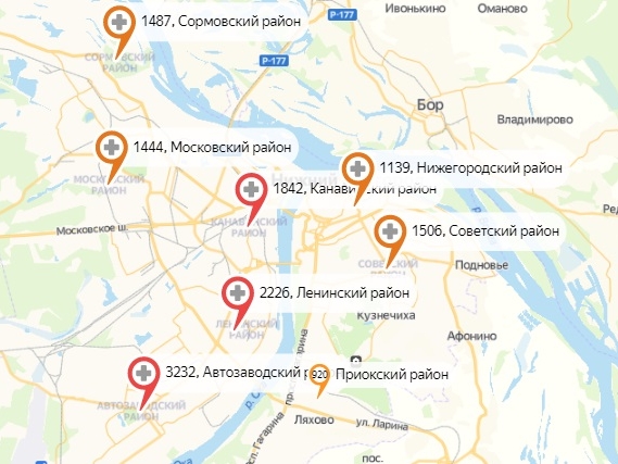 Вспышку коронавируса выявили в двух районах Нижнего Новгорода