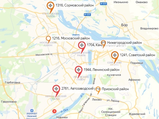40% заражений за сутки в регионе приходится на Нижний Новгород