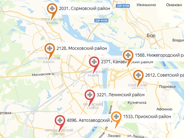 В Приокском районе резко выросло число ковид-пациентов