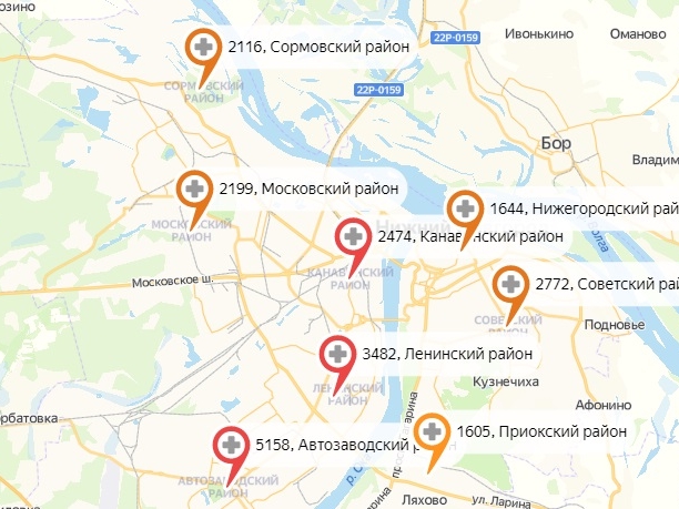Вспышка коронавируса произошла в Советском районе Нижнего Новгорода