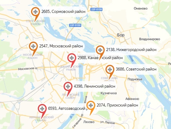Вспышка коронавируса зафиксирована в Автозаводском районе