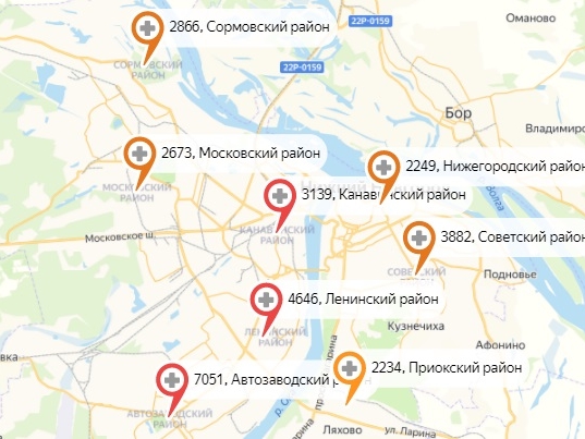 Вспышка коронавируса зафиксирована в Автозаводском районе Нижнего Новгорода