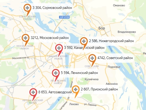246 жителей Нижнего Новгорода заразились коронавирусом