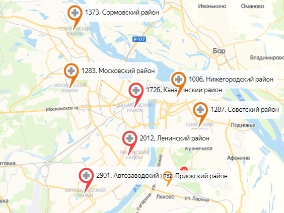 49 новых заражений нашли в Нижнем Новгороде