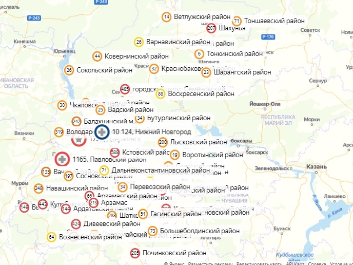 В 33 районах Нижегородской области не нашли коронавирус