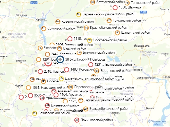 Коронавирус не нашли за сутки в 16 районах Нижегородской области