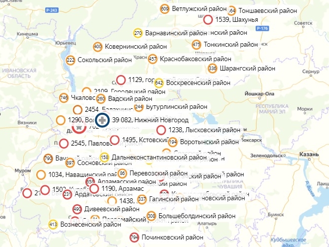 Коронавирус за сутки не выявлен в 21 районе Нижегородской области 