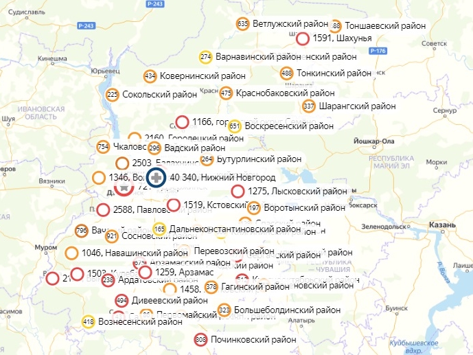 Новых случаев коронавируса не нашли в 18 районах Нижегородской области