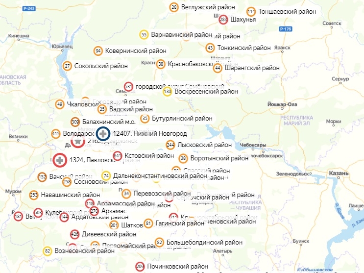 В 35 районах Нижегородской области коронавирус не обнаружили