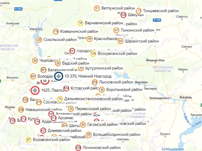 31 район Нижегородской области коронавирус обошел