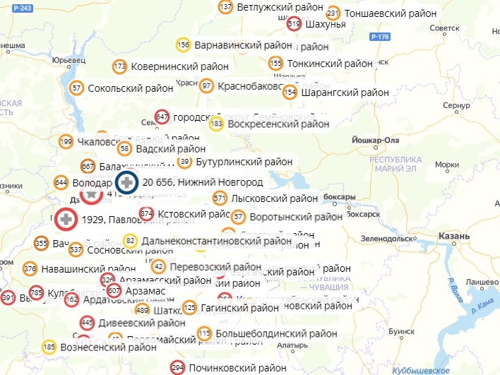 В 17 районах Нижегородской области не выявили новых случаев заражения COVID-19