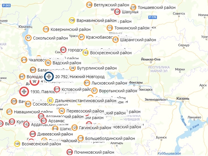 В 29 районах Нижегородской области не нашли коронавирус за сутки
