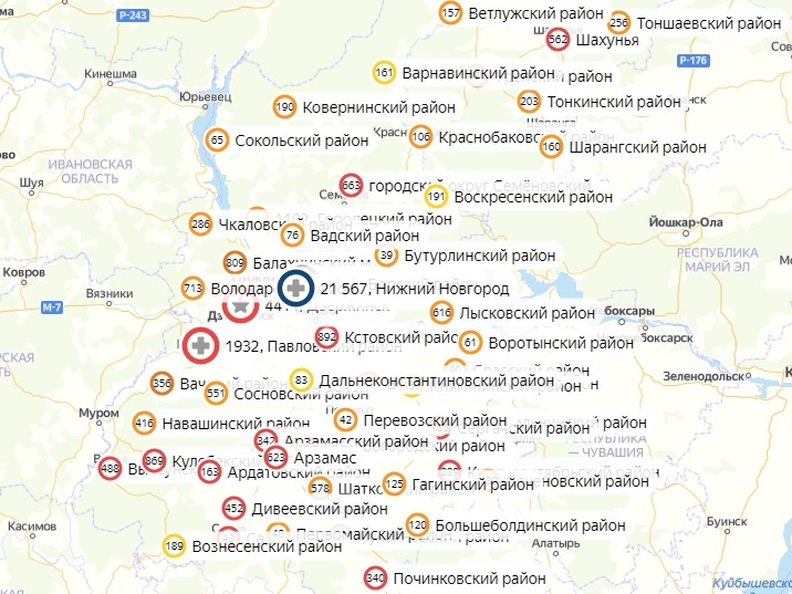 COVID-вспышка на 120 человек произошла в Городецком районе
