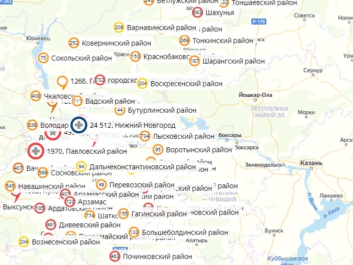 Коронавирус не выявили в 27 районах Нижегородской области за сутки