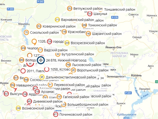 В 20 районах Нижегородской области не найден коронавирус за сутки