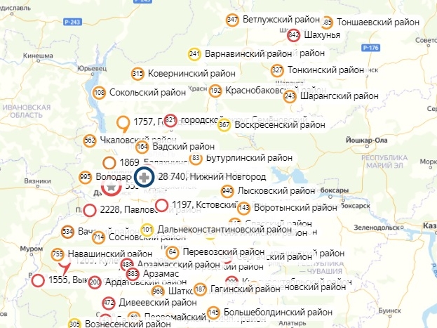 Коронавирус не выявили за сутки в 19 муниципалитетах Нижегородской области