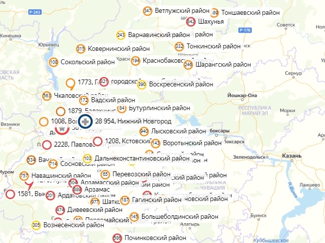 Коронавирус не нашли за сутки в 17 муниципалитетах Нижегородской области 