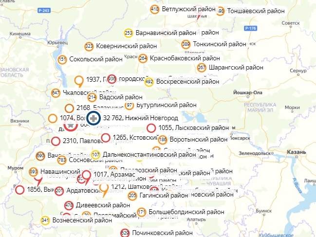 Коронавирус не выявили за сутки в 32 муниципалитетах Нижегородской области