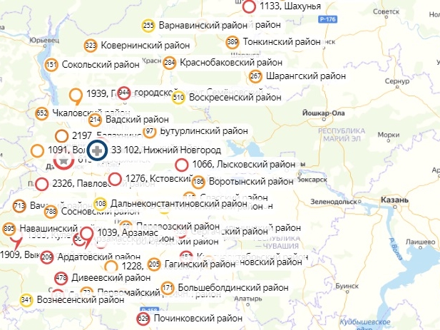 Коронавирус за сутки не нашли в 19 районах Нижегородской области