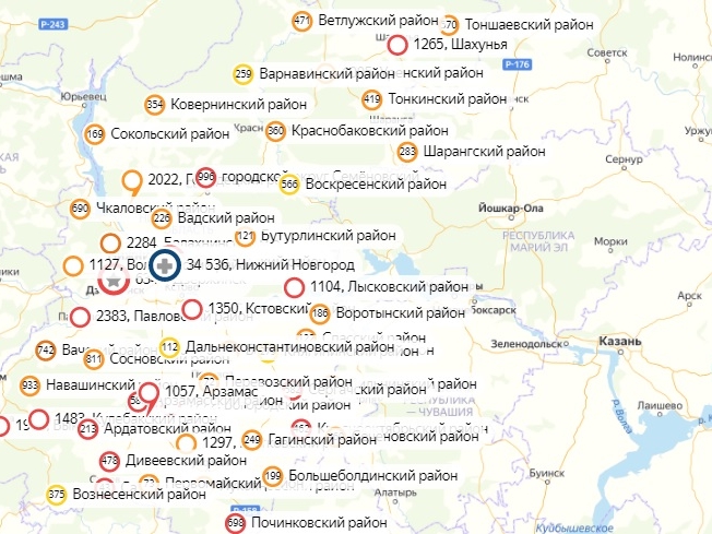 Коронавирус за сутки не обнаружили в 17 районах Нижегородской области