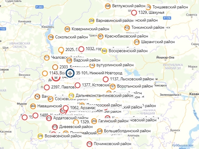 В 33 районах Нижегородской области не нашли коронавирус