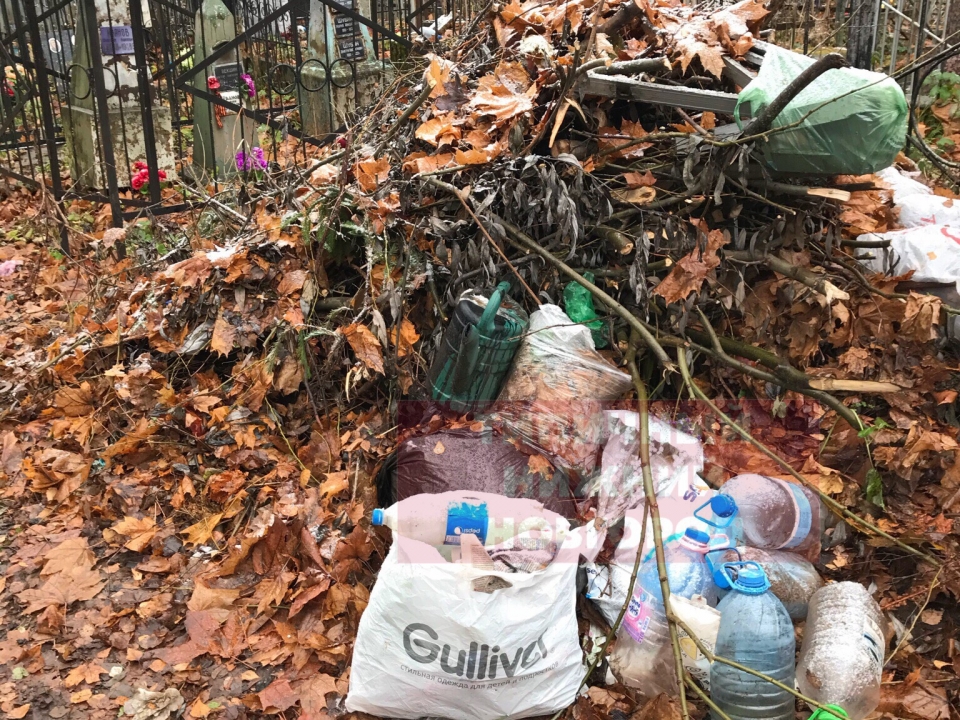Image for Бугровское кладбище в Нижнем Новгороде тонет в горах мусора