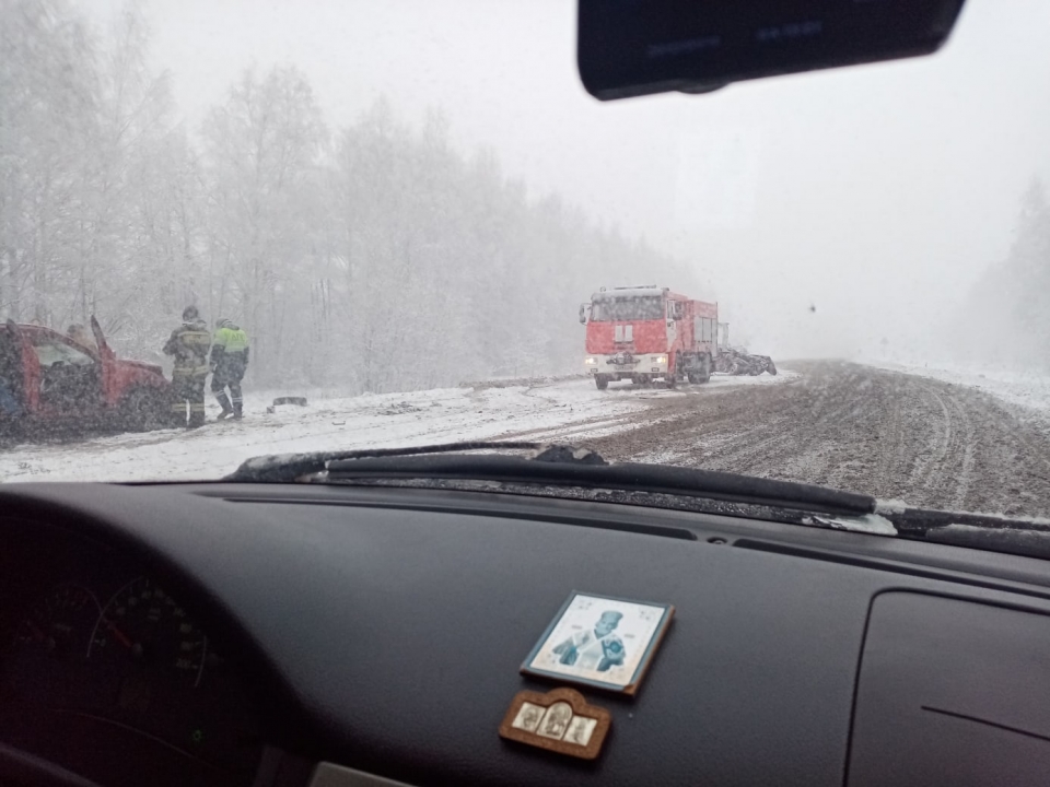 Четыре человека были госпитализированы после ДТП в Лысковском районе утром 1 января
