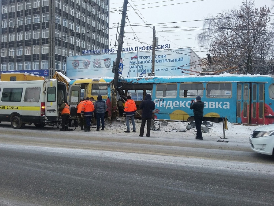 Image for Движение трамваев после схода вагона в Нижнем Новгороде восстановлено