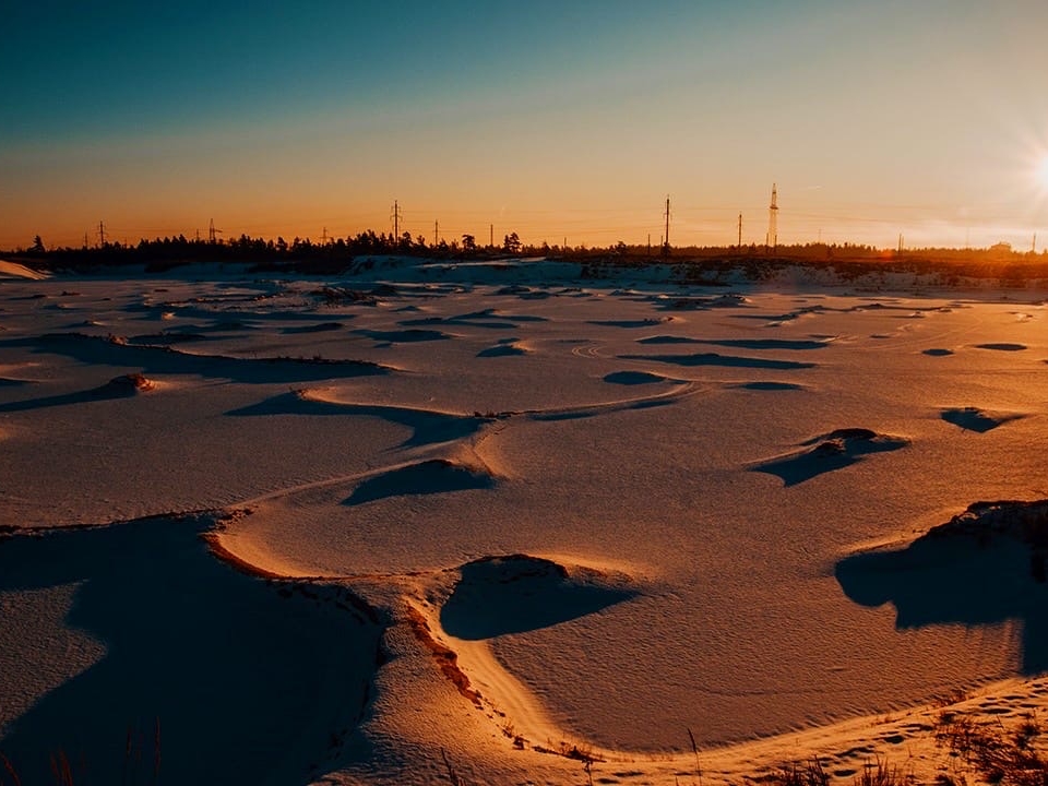 Фото дня: песчаный карьер в Дзержинске стал напоминать поверхность Марса
