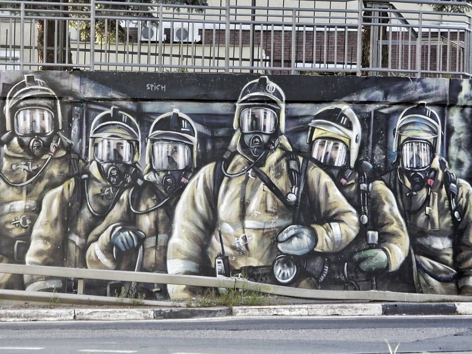 Нижегородский стрит-арт, посвященный пожарным, получил свое продолжение