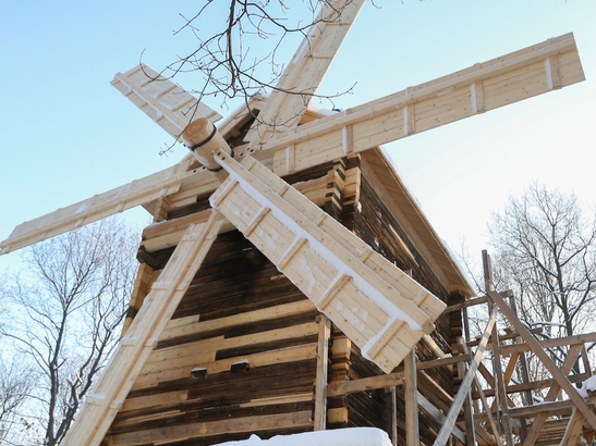 Уникальной мельнице на Щелоковском хуторе вернули исторический облик