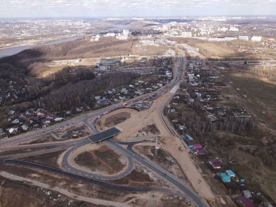 Image for Готовность транспортной развязки в районе Ольгино в Нижнем Новгороде составляет 95%