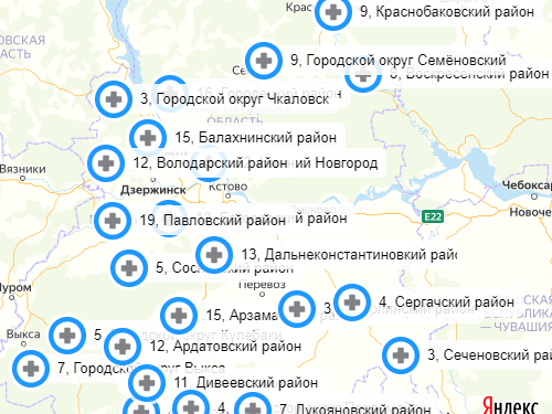 Image for Опубликована карта смертельных ДТП в Нижегородской области