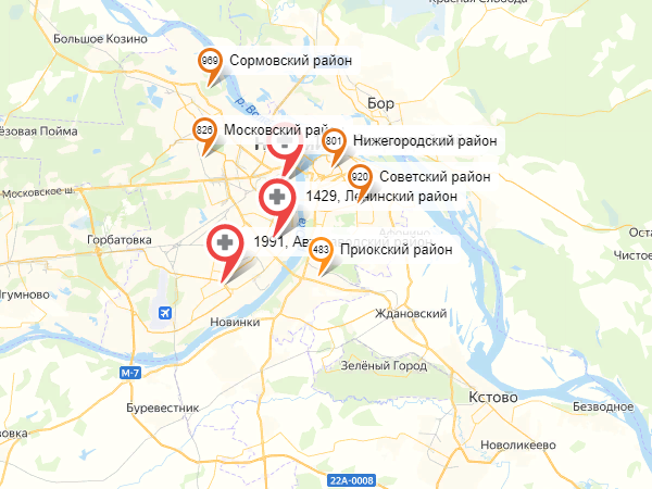 Image for Три района Нижнего Новгорода лидируют по COVID-заболеваемости 