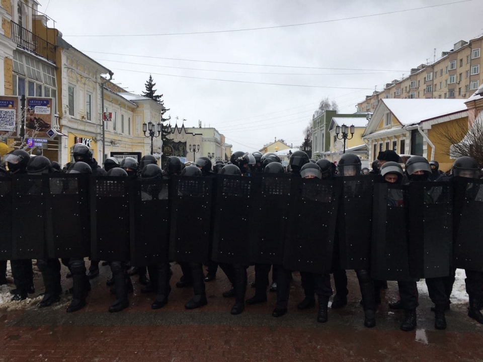 Image for 182 нижегородца задержаны на митинге 31 января