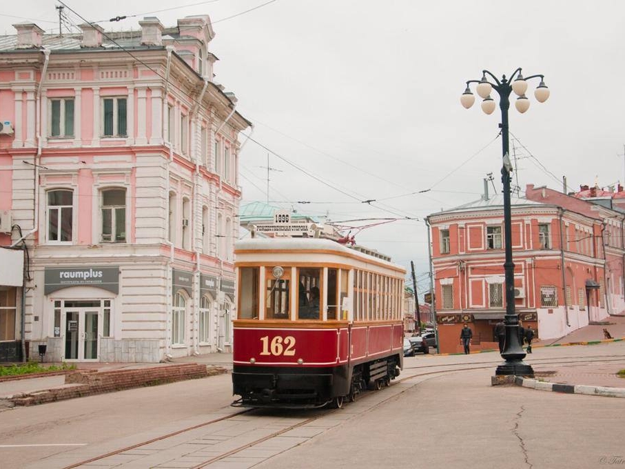 Image for Исторический трамвай вернулся на Рождественскую в Нижнем Новгороде