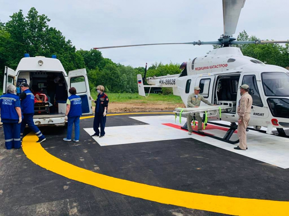 Image for Первого пациента Арзамасской ЦРБ эвакуировали на вертолете  в Нижний Новгород